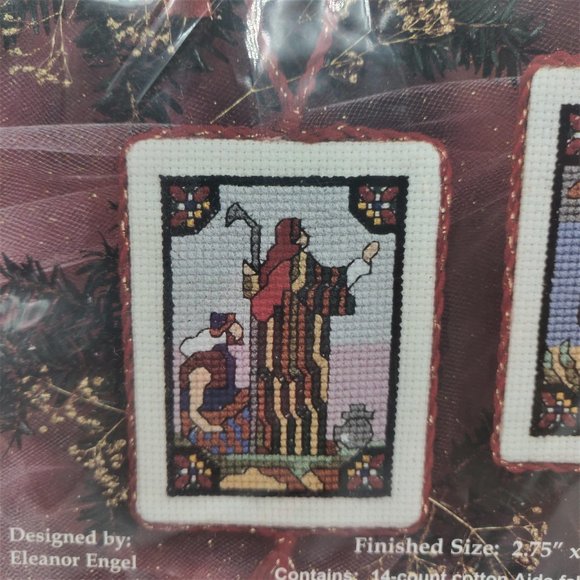 Janlynn Vintage 1997 New Unopened Christmas Story Ornaments Cross Stitch Kit - Picture 7 of 12